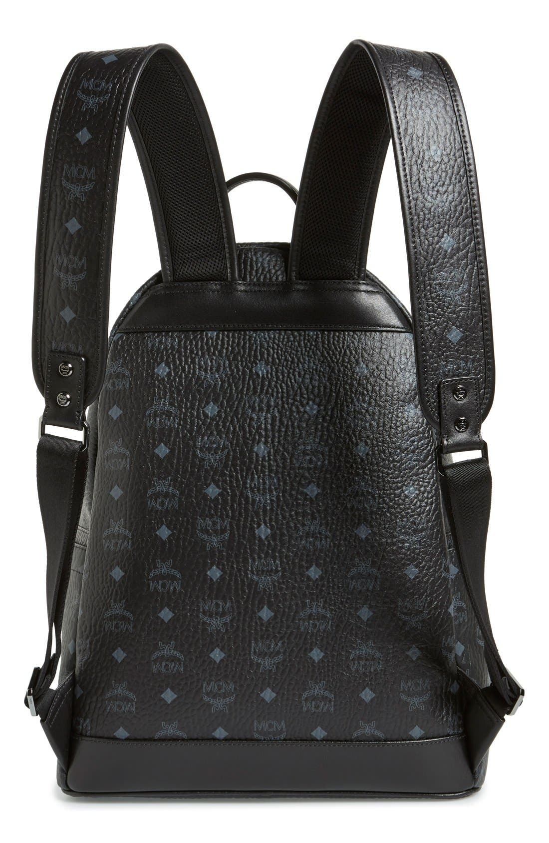 MCM Medium Stark Visetos Backpack, Alternate, color, 