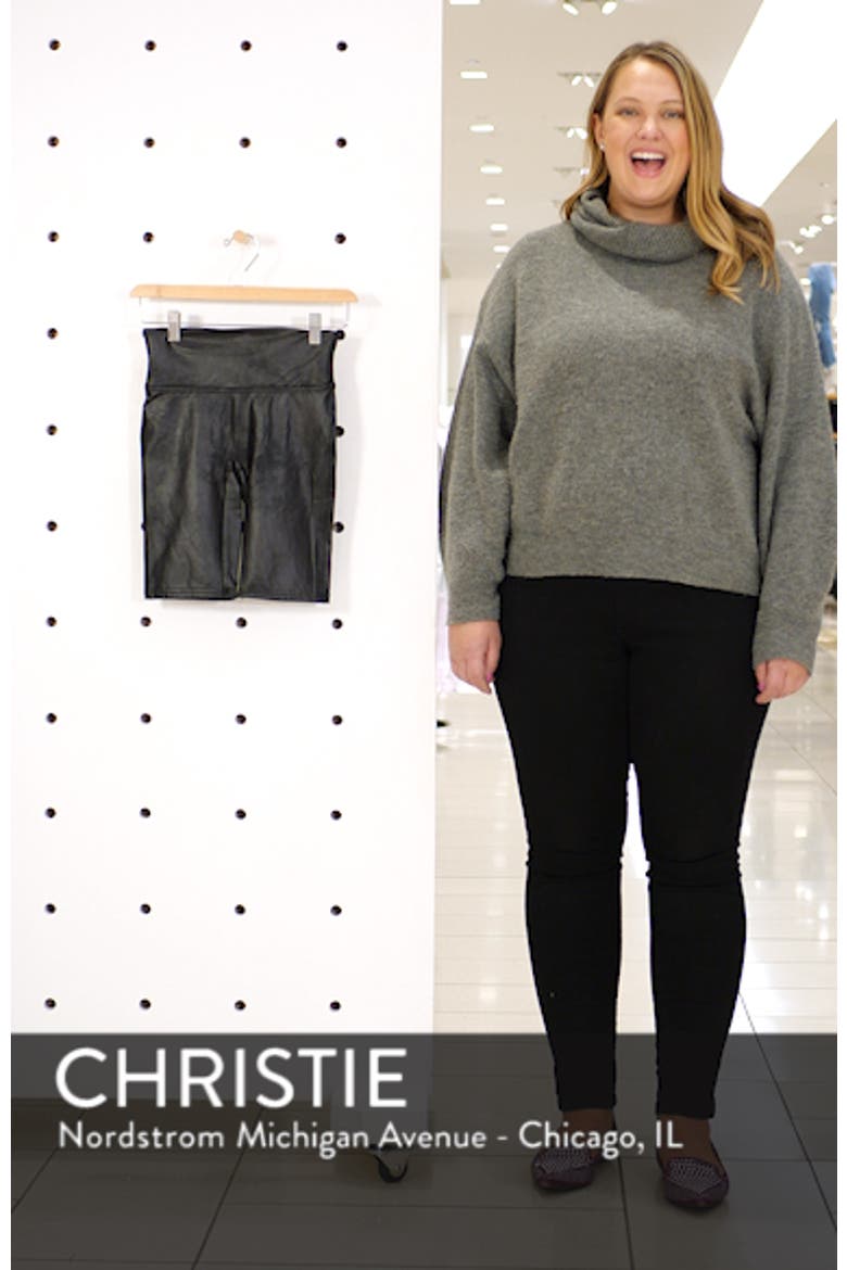 Faux Leather Bike Shorts video