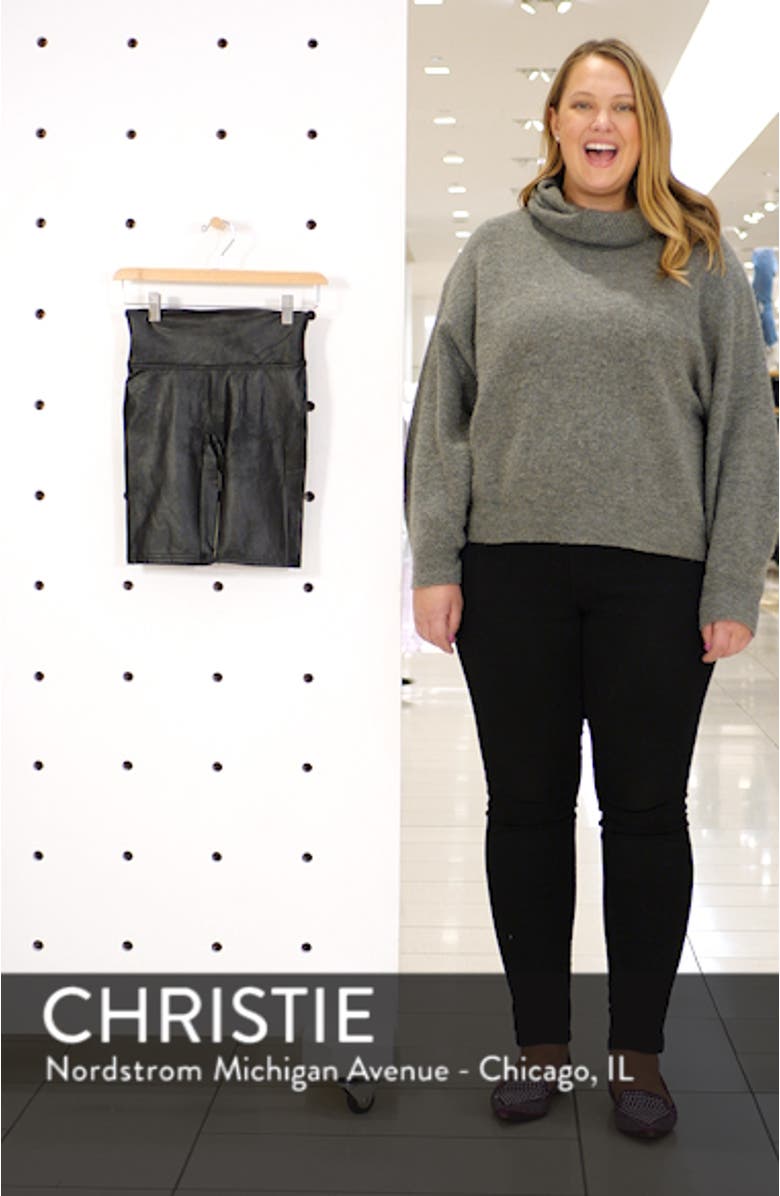 Faux Leather Bike Shorts, sales video thumbnail