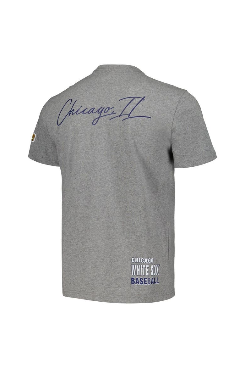 Men's Mitchell & Ness Heather Gray Chicago White Sox Cooperstown Collection City Collection T-Shirt, Alternate, color, Heather Gray