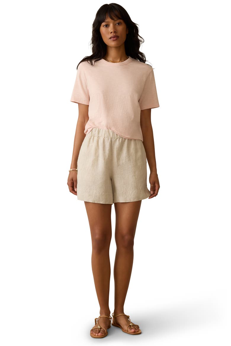 Sunwashed Essential Cotton T-Shirt, Alternate, color, PEACH WHIP
