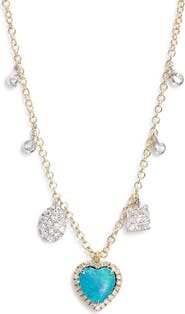 Meira T Heart Charm Necklace
