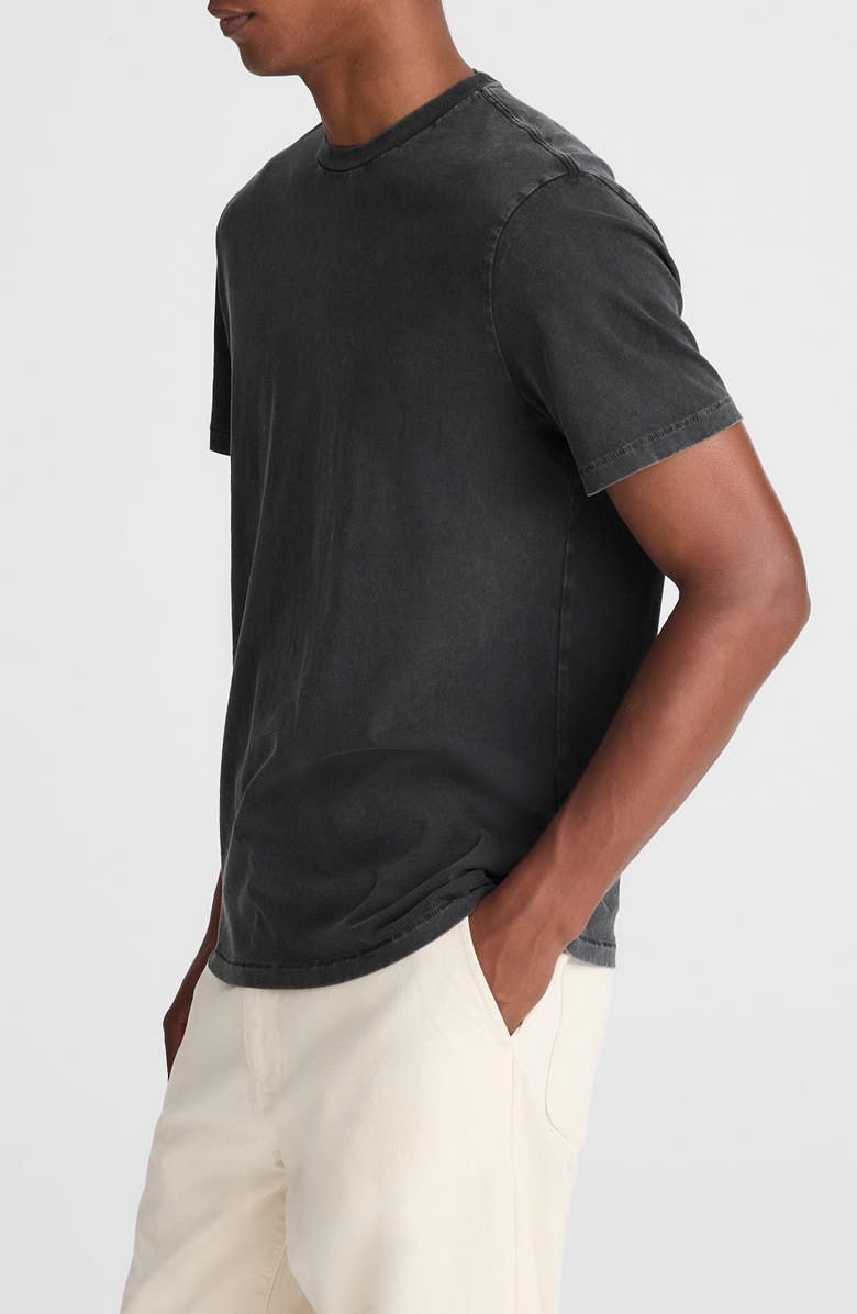 Madewell The Rockaway Garment Dye T-Shirt, Alternate, color, Coal