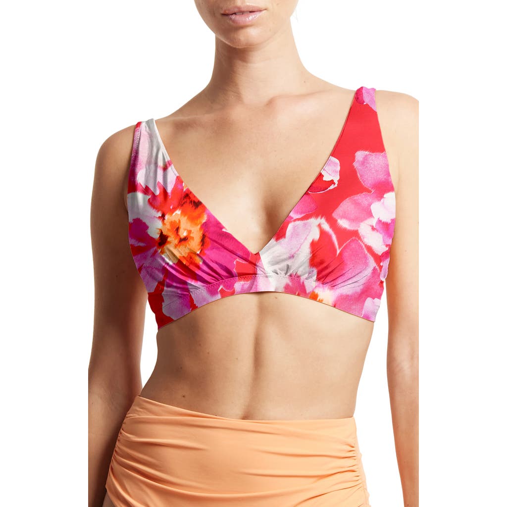 Hanky Panky Wrap Front Bikini Top In Pink