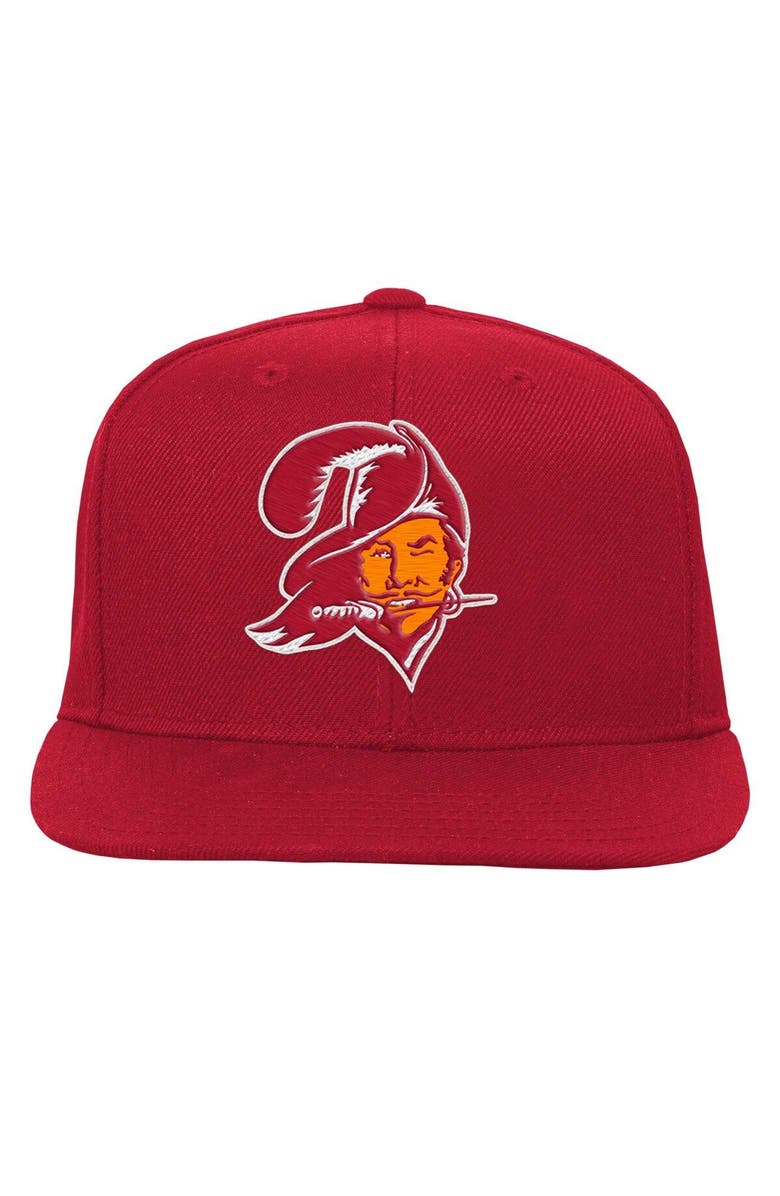 Mitchell & Ness Youth Mitchell & Ness Red Tampa Bay Buccaneers Gridiron Classics Ground Snapback Hat, Alternate, color, 