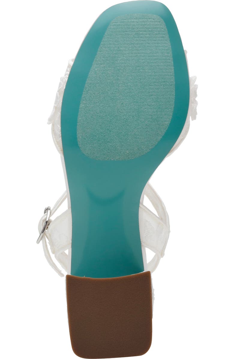 Betsey Johnson Blare Ankle Strap Pump, Alternate, color, Ivory