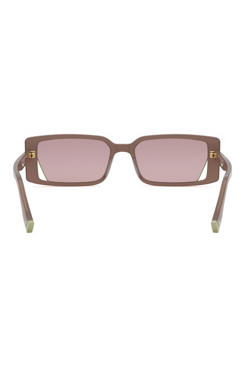 Way 53mm Rectangular Sunglasses, Alternate, color, SLTBRN