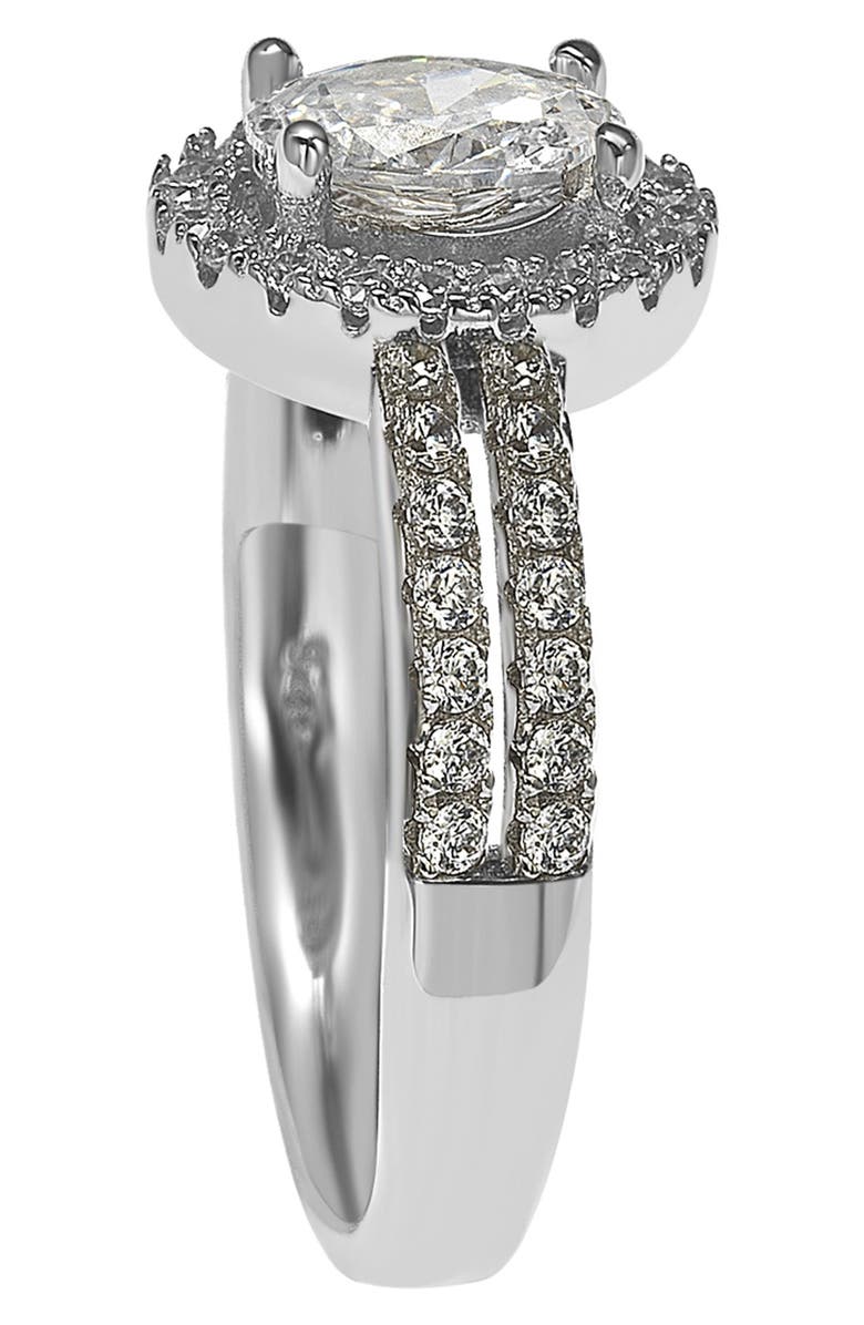 SUZY LEVIAN Sterling Silver Oval Cut Bridal Ring, Alternate, color, 