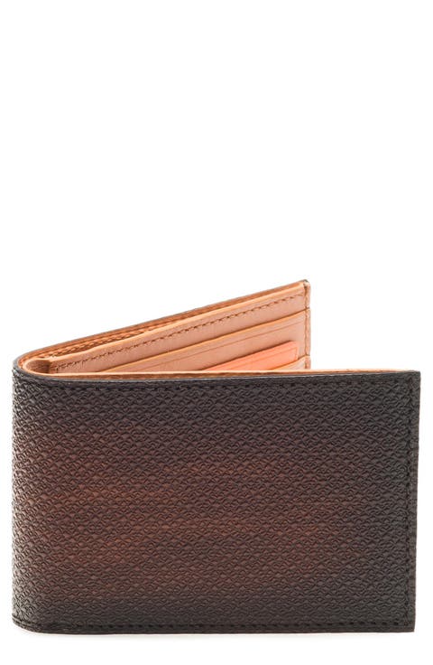 Stamp Slim Leather Bifold Wallet