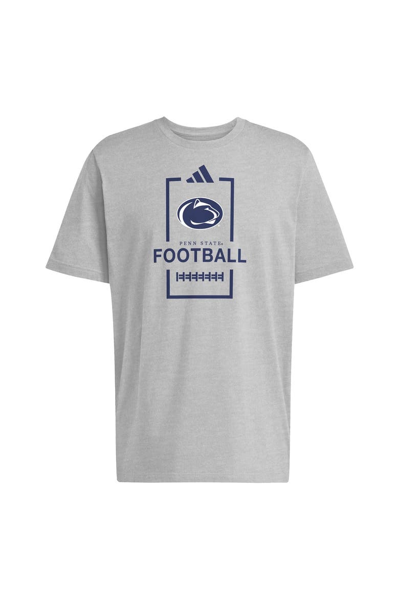 Men's adidas Gray Penn State Nittany Lions Football Cotton T-Shirt, Alternate, color, Gray