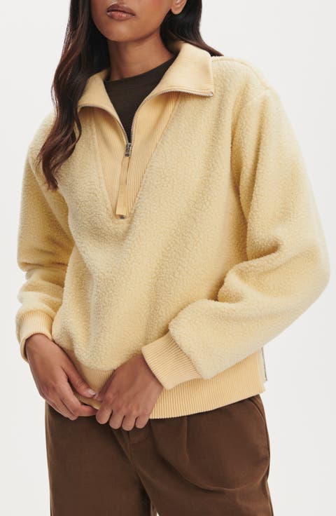 Jaylin High Pile Fleece Half-Zip Pullover