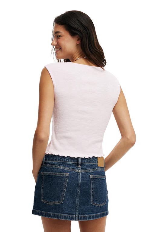 Cotton On Chelsea Open Front Top In Babydoll