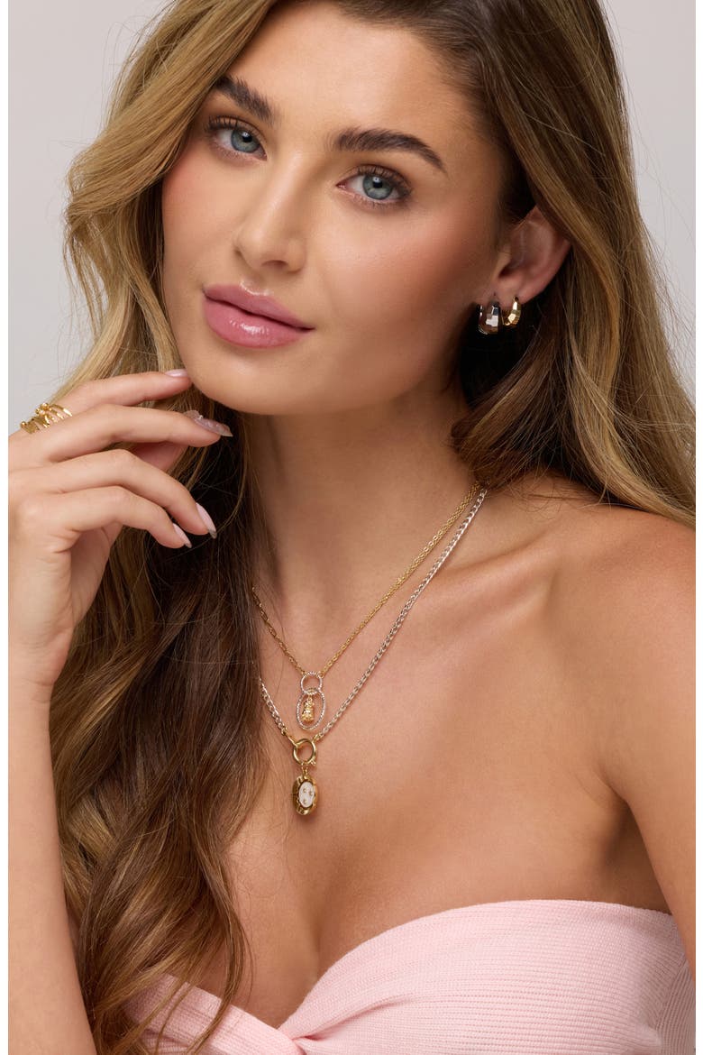 Stella Luna Pendant Necklace, Alternate, color, GOLD / SILVER
