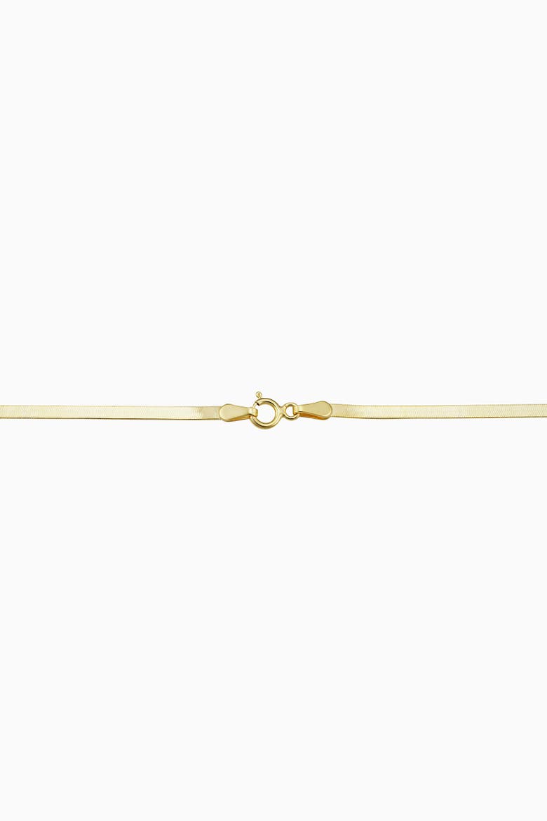 10K Gold Park Avenue Herringbone Chain, Alternate, color, Yellow Gold