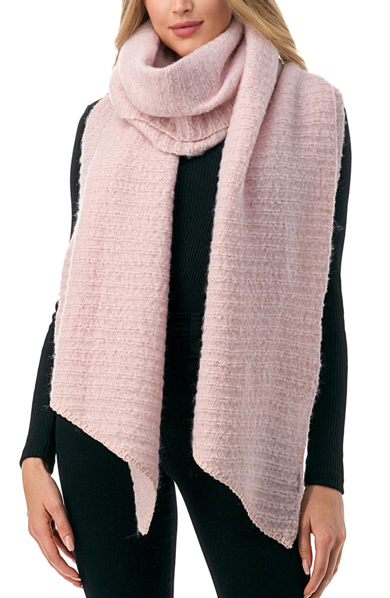 MARCUS ADLER Ultrasoft Whipstich Scarf, Main, color, Pink