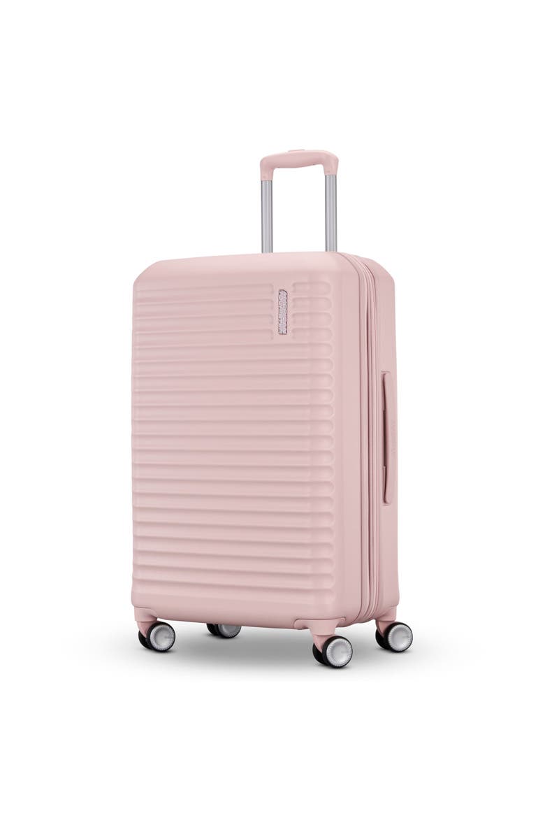 Stratum 3.0 Hardside Expandable 24" Medium Checked Luggage, Main, color, Pink Blush
