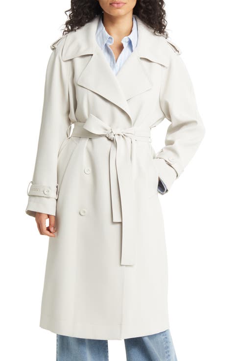 Crepe Trench Coat