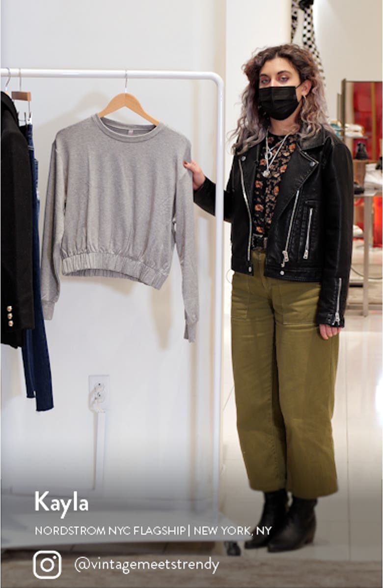 Modern Lounge Crop Sweatshirt, sales video thumbnail