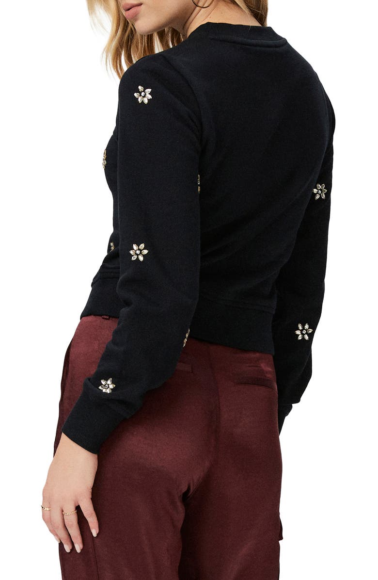 PAIGE Ordenna Embellished Cotton Sweatshirt, Alternate, color,