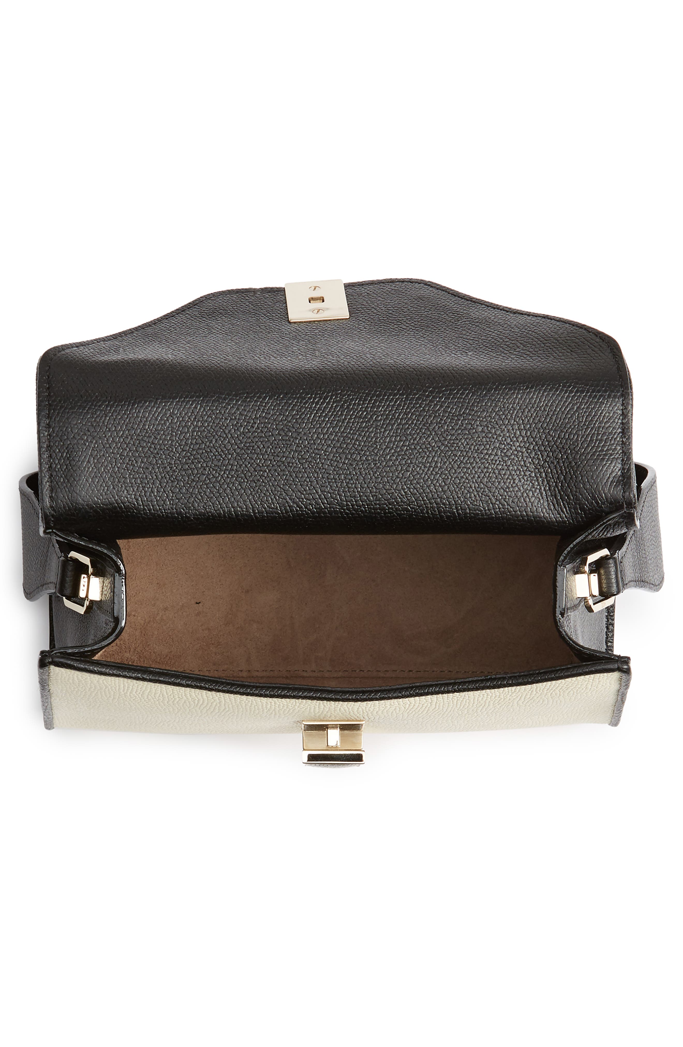 Valextra Mini Iside Colorblock Leather Top Handle Bag, Alternate, color, 