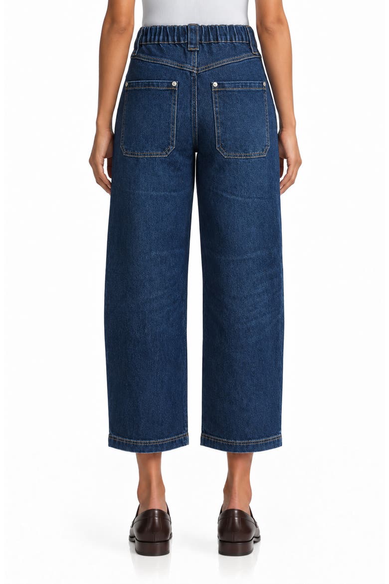 Work High Waist Barrel Jeans, Alternate, color, NEWPORT WASH