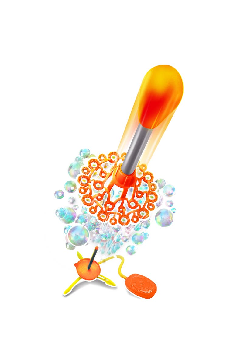 Lanard Air Powered Bubble Rocket, Streams Bubbles In The Sky, Alternate, color, Multicolored