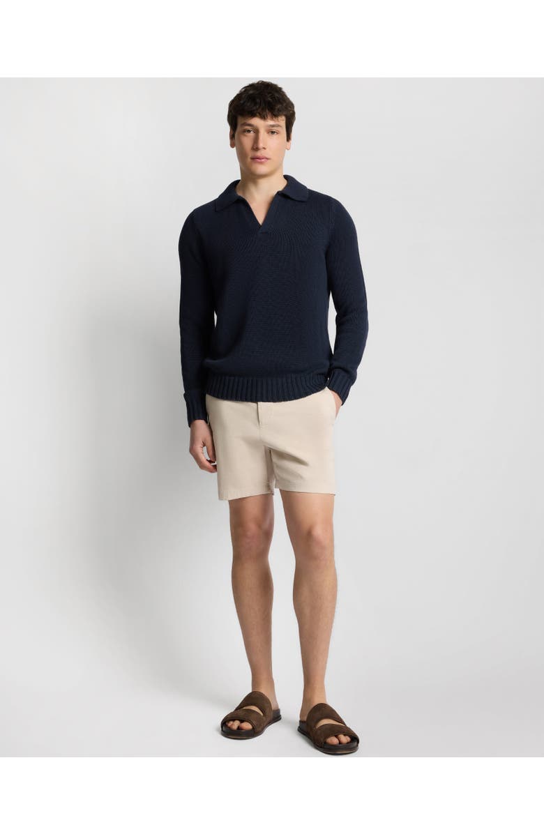 Onia Ultra Soft Cotton Johnny Polo, Alternate, color, Midnight