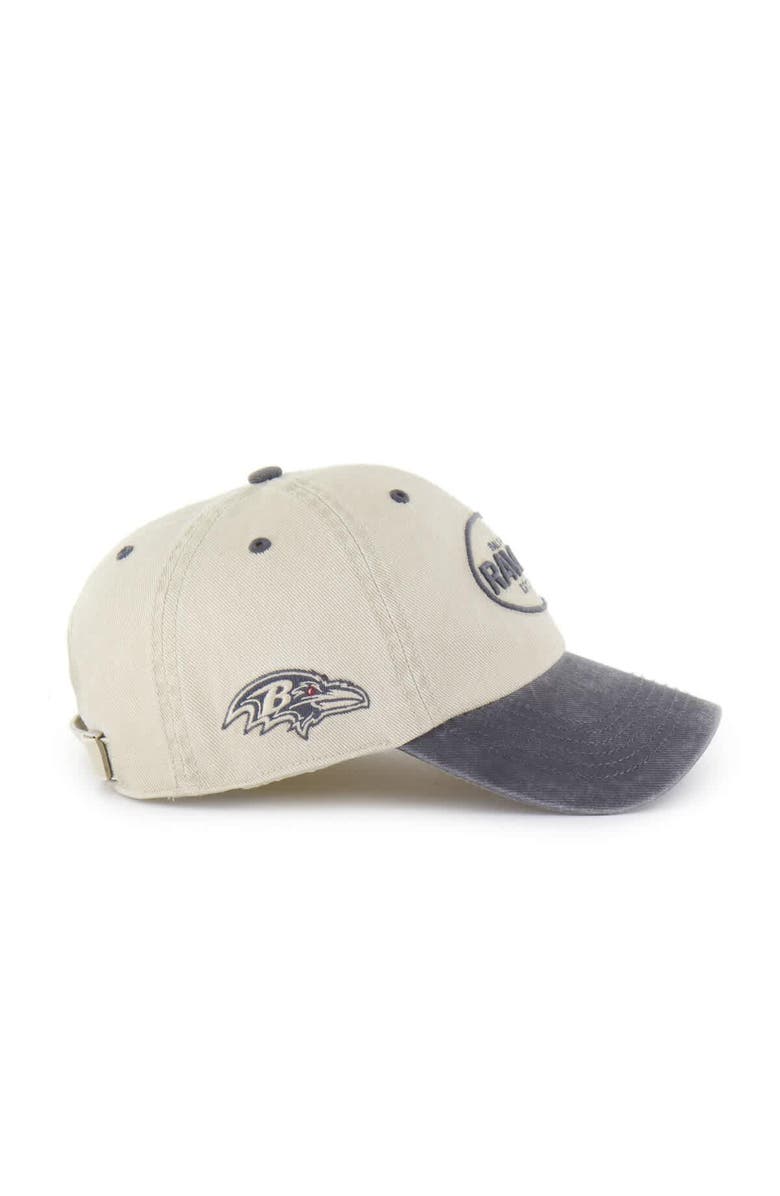 '47 Men's '47 Khaki Baltimore Ravens Breaking Trail Clean Up Adjustable Hat, Alternate, color, 