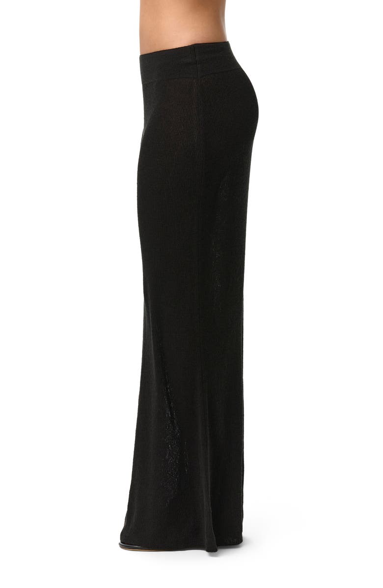 Naked Wardrobe Knit Maxi Skirt, Alternate, color, Black
