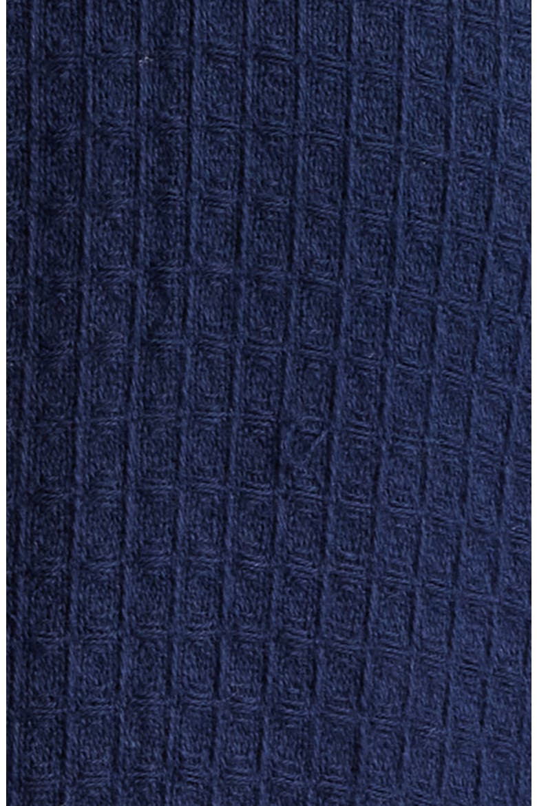 Aberdeen Waffle Knit Robe, Alternate, color, NAVY