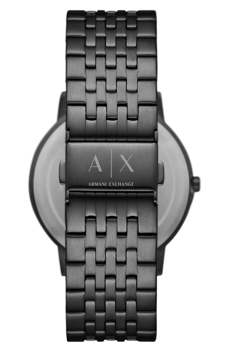 AX Armani Exchange Bracelet Strap Watch, 40mm, Alternate, color, Black