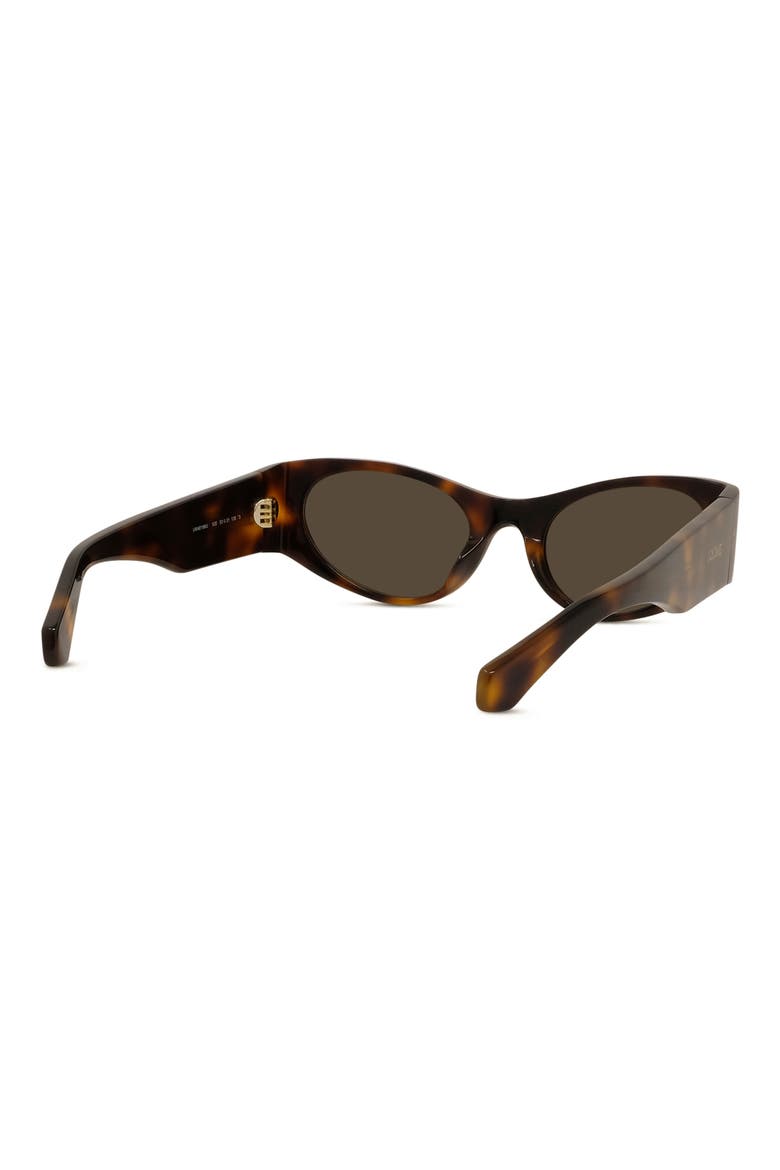 Signature 53mm Cat Eye Sunglasses, Alternate, color, DARK HAVANA / BROWN