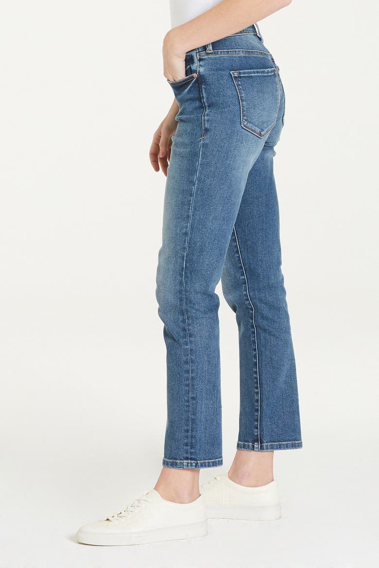 Blaire Mid Rise Slim Straight Jeans, Alternate, color, South Bay