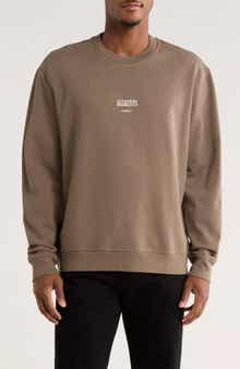 AllSaints Burman Crewneck Cotton Sweatshirt