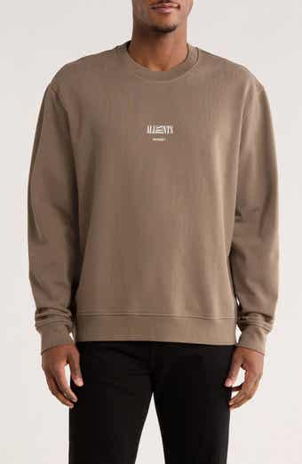 AllSaints Burman Crewneck Cotton Sweatshirt