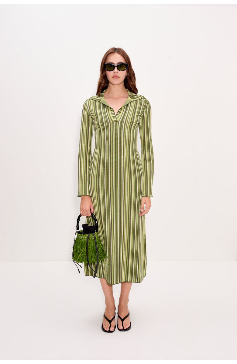 SIMONMILLER Reade Polo Dress, Alternate, color, Landscape Multi Stripe