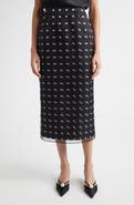 Emilia Wickstead Bethan Layered Polka Dot Silk Organza Midi Skirt
