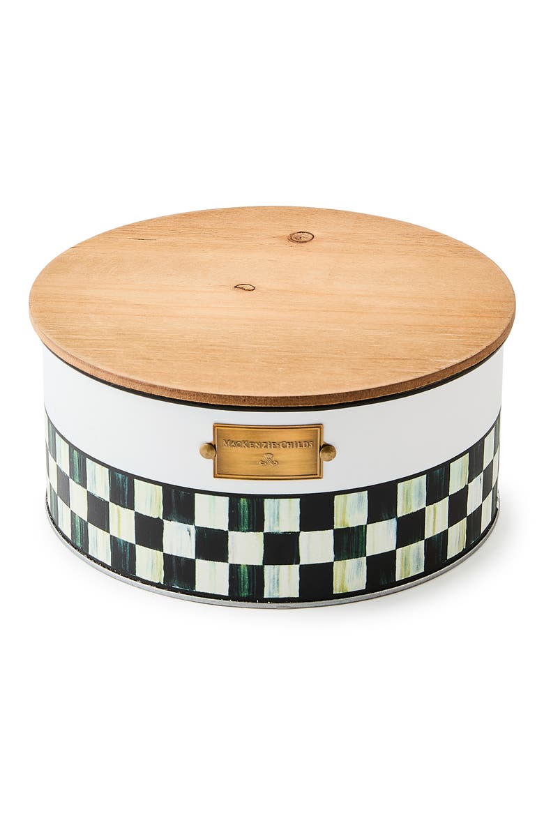 Spectator Checks Citronella Candle, Main, color, WHITE MULTI