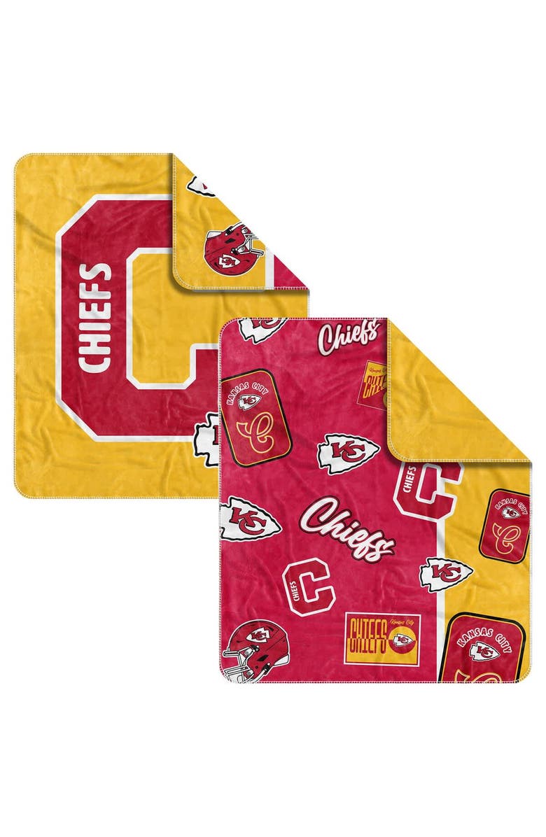 LOGO BRANDS Kansas City Chiefs 50" x 60" Dream Weave Throw Blanket, Main, color, Red