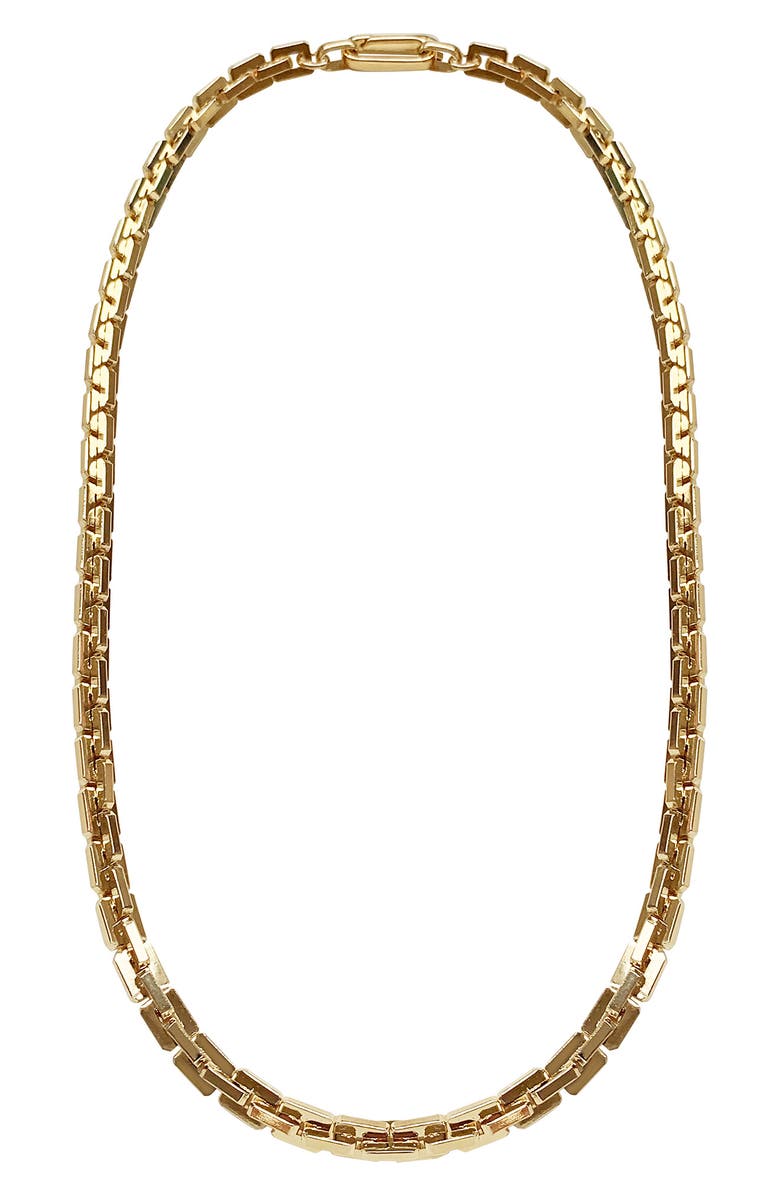 Laura Lombardi Greca Chain Necklace, Main, color,