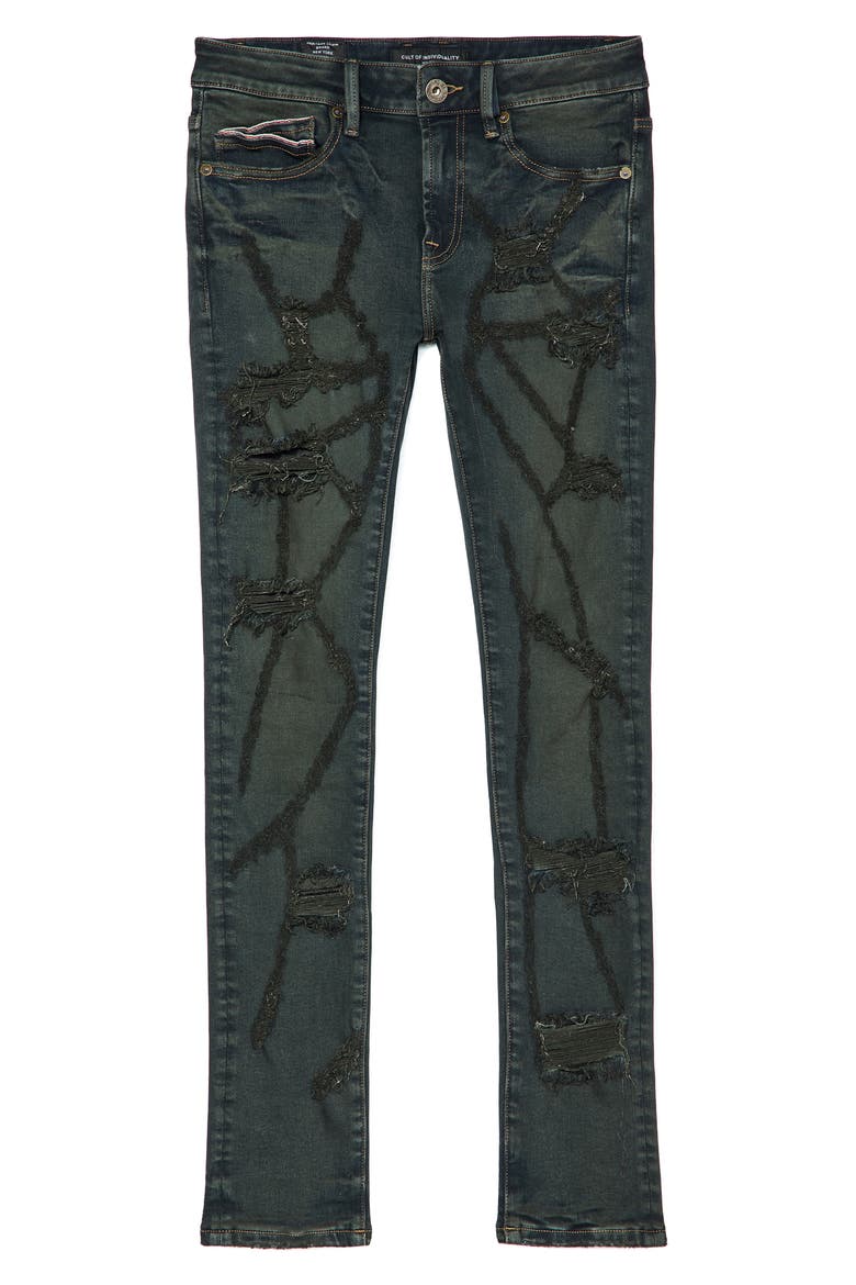 Punk Super Skinny 602 Jeans, Alternate, color, SMOG