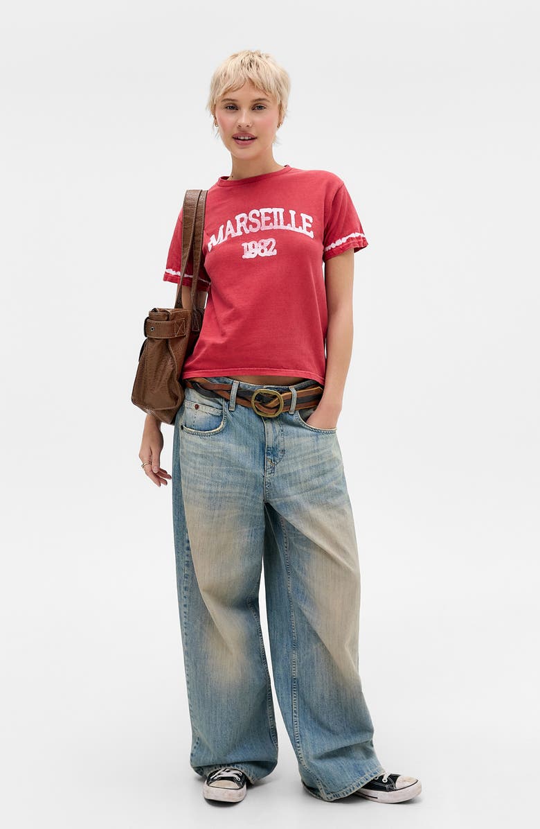 BDG Urban Outfitters Marseille Relaxed Cotton Graphic T-Shirt, Alternate, color, Red