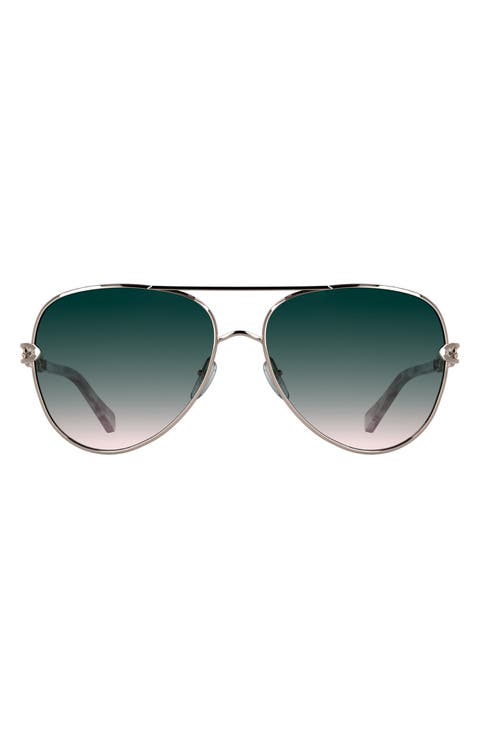 Korinne 61mm Gradient Aviator Sunglasses
