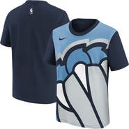 Nike Youth Nike Light Blue/Navy Memphis Grizzlies 2025/26 City Edition Max90 T-Shirt
