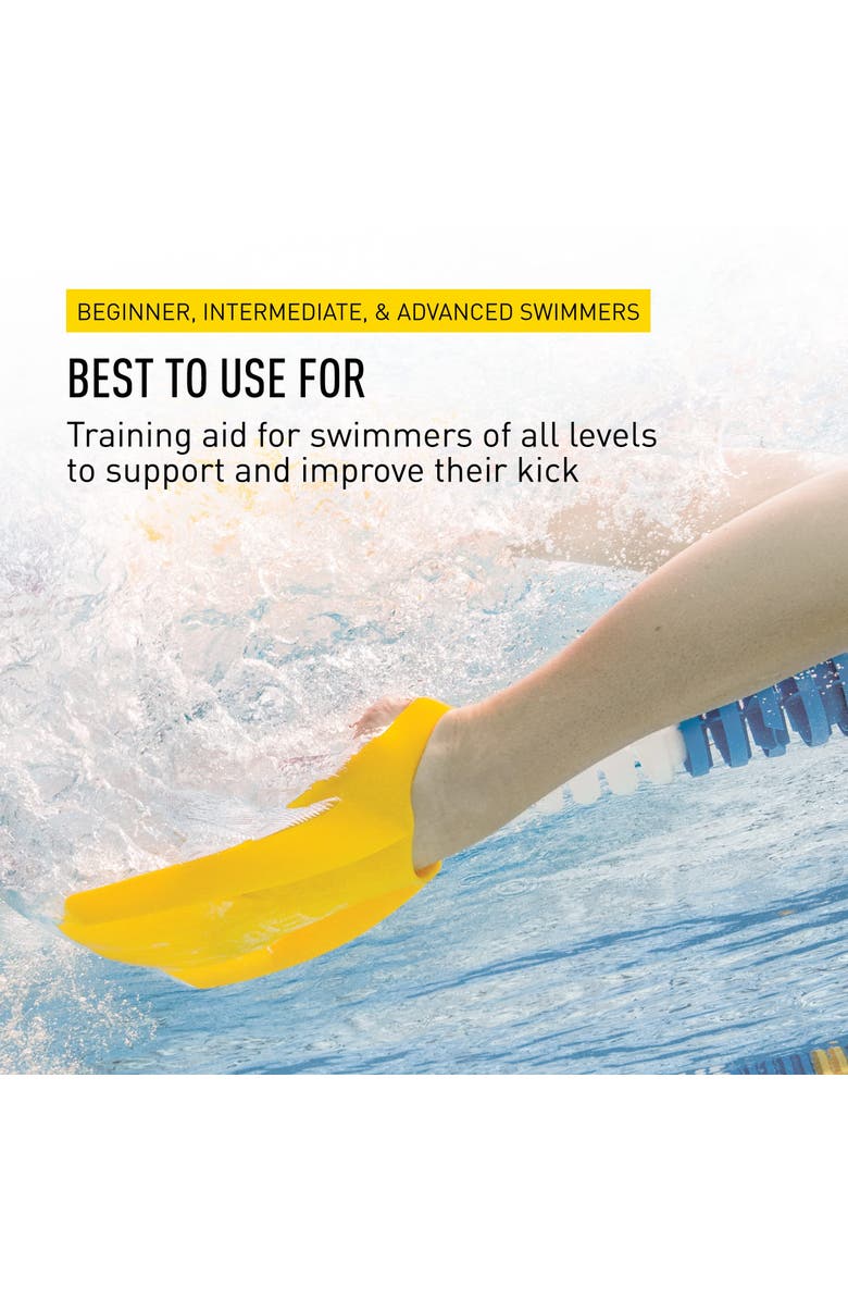 FINIS Edge Swim Fins Silicone Training Fins Build Leg Strength Endurance, Alternate, color, Yellow