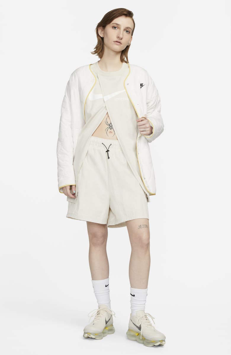 Nike Sportswear Cotton Oversize Slit Top, Alternate, color, 