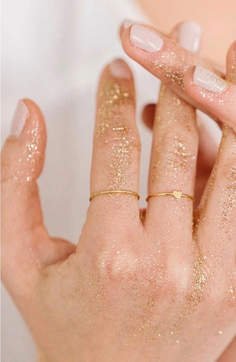 MADE BY MARY Heart Stacking Ring, Alternate, color, Gold Filled