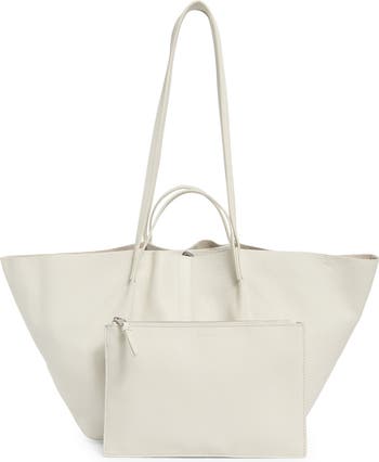 Odette East/West Leather Tote Bag