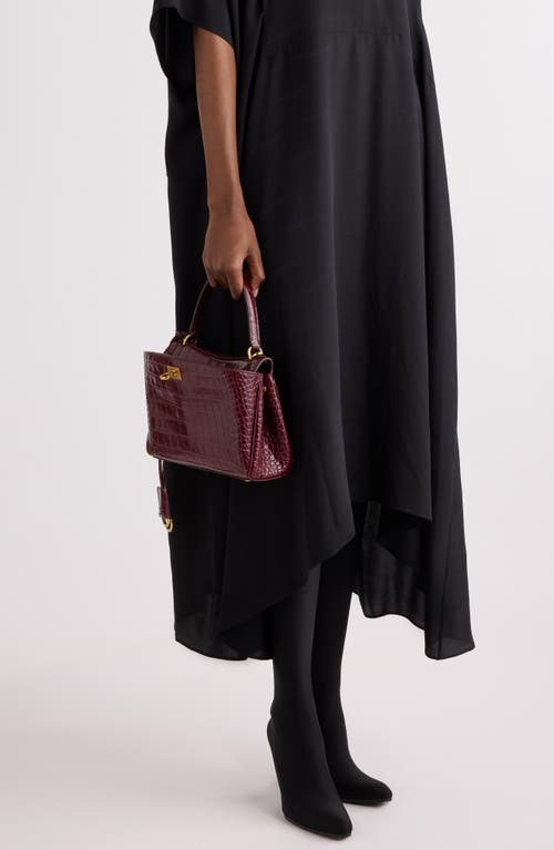 Balenciaga Mini Rodeo Croc Embossed Leather Top Handle Bag