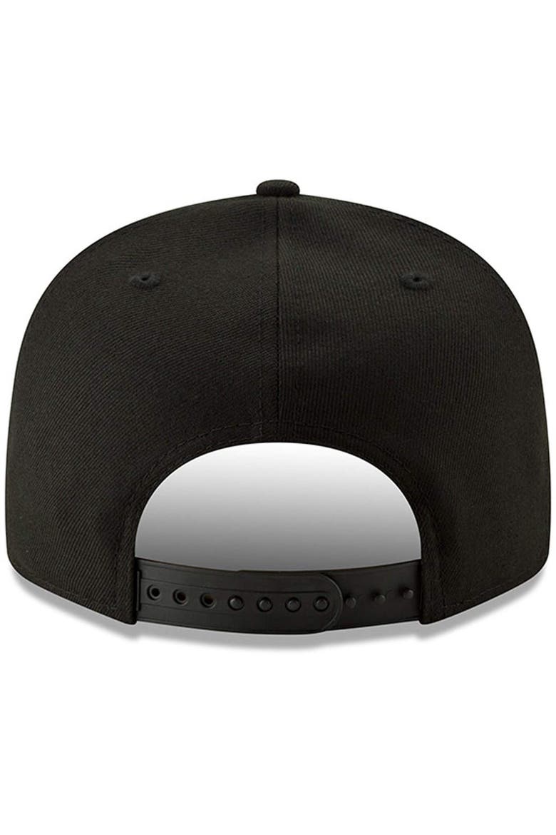 Men's New Era Black Cleveland Browns Black On Black 9FIFTY Adjustable Hat, Alternate, color, BLACK